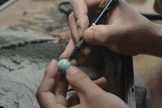 雕刻 手工 珠子 技术活