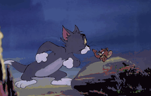 卡通 汤姆猫和杰克鼠 水里 水炮