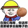 搞笑 金馆长 椰子 在我们海南你这样要是被拿去敲椰子的