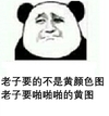 群聊黄图 老子要的不是 黄颜色图 老子要啪啪的黄图 熊猫人