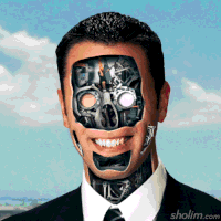 笑脸 机器人 零件 呲牙 耳朵 跳舞