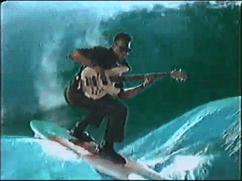 冲浪 弹吉他 黑人小哥 运动 海洋 海浪 surfing