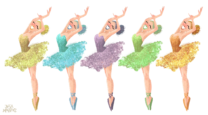 芭蕾舞女演员,  动画,  不安定的脚趾, 动画