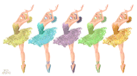 芭蕾舞女演员,  动画,  不安定的脚趾, 动画