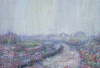 下雨  小路  模糊