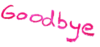 贴纸 字母 goodbye 拜拜 再见