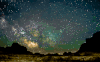 夜晚 山脉 星空 纪录片 银河虹光