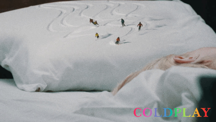 酷玩乐队 Coldplay 艺术 超现实  滑雪
