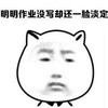 作业写完了吗 明明作业没写完却还一脸淡定