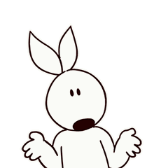 小兔兔 搞笑 斗图 摇头 可爱