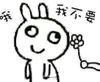 兔子 送你一朵花 恶搞 可爱 哦我不要