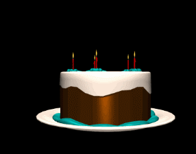 蛋糕gif旋转gif蜡烛gif生日快乐gif