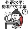 暴漫 文字表情包 外语水平得看中文字幕 搞怪 逗 沙雕