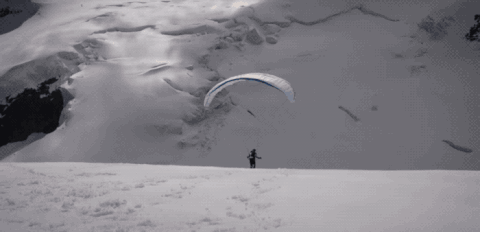 降落伞 冰天雪地 探险 户外求生 体能训练
