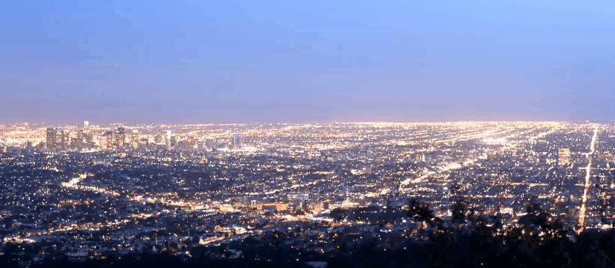 俯瞰 城市 夜景 延时摄影 洛杉矶之夜 灯光 纪录片 美国 风景