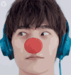 杨洋 搞笑 鼻子 耳机