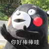 熊本熊 脸红 可爱 你好棒棒哇