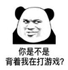 暴漫 文字表情包 你是不是背着我在打游戏 搞笑 逗 沙雕