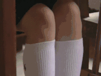 美女 上课 高脚袜 可爱