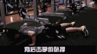 健身 帅哥 俯卧撑 运动
