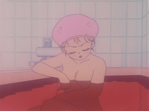卡通 美少女 泡澡 可爱