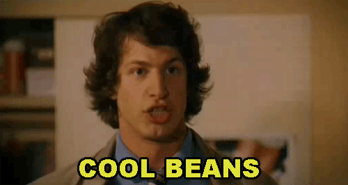 兴奋 excited 安迪 山姆伯格 cool beans