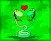 蛇 snake animal 爱心 卡通