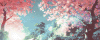 卡通 树木 花瓣儿 天空