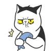 猫咪 小鱼 晃头 打你
