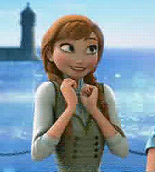 冰雪奇缘 安娜 兴奋 冰冻 开心 动画 迪士尼 Frozen Disney