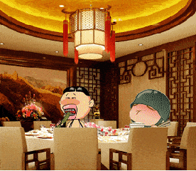 饭桌 饭店 吃黄瓜 厚嘴唇 小兵