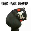 熊本熊 猫腰 可爱 钱多给你随便花