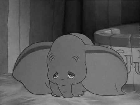 伤心 迪士尼 哭泣 小飞象