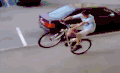 逗比 骑自行车 摔跤 搞笑