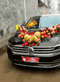 恶搞 婚车 逗比 水果