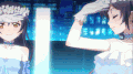 美少女 飞吻 可爱 萌萌哒