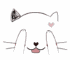 猫咪 捂眼睛 爱心 可爱