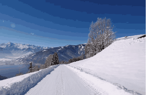 干净 旅游 纪录片 蓝天 阿尔卑斯山脉 雪地 风景