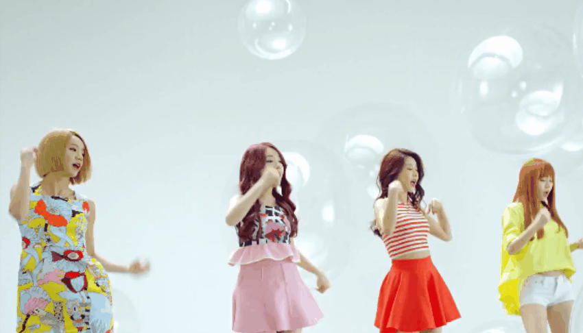 Girl's&Day Hello&Bubble MV 动作 可爱 扭动 跳舞