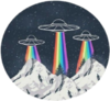 贴纸 UFO 飞船 外星飞船