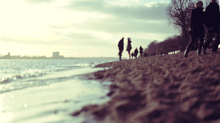 Cinemagraph 大海 沙滩 人物