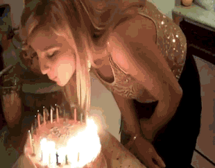 生日 搞笑 蛋糕 蜡烛 着火