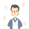 少年 插画 樱花 男孩