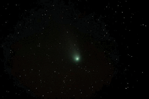 彗星 绿色 夜空 夜晚 深夜物语
