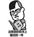 你和书上描述的一样 看书 斗图 搞笑