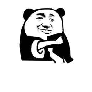 金馆长 熊猫 微笑 咧嘴 皱眉