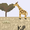 长颈鹿 卡通 吃 树叶 呆萌 自然 giraffe