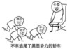 不行追尾了 黑恶势力的轿车 二郎腿 跪下