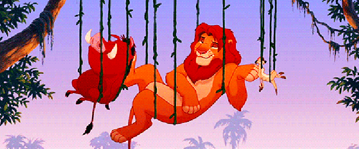狮子  朋友 吊床 狮子王
