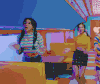 TWICE组合 马尾辫 跳舞 性感 迷人